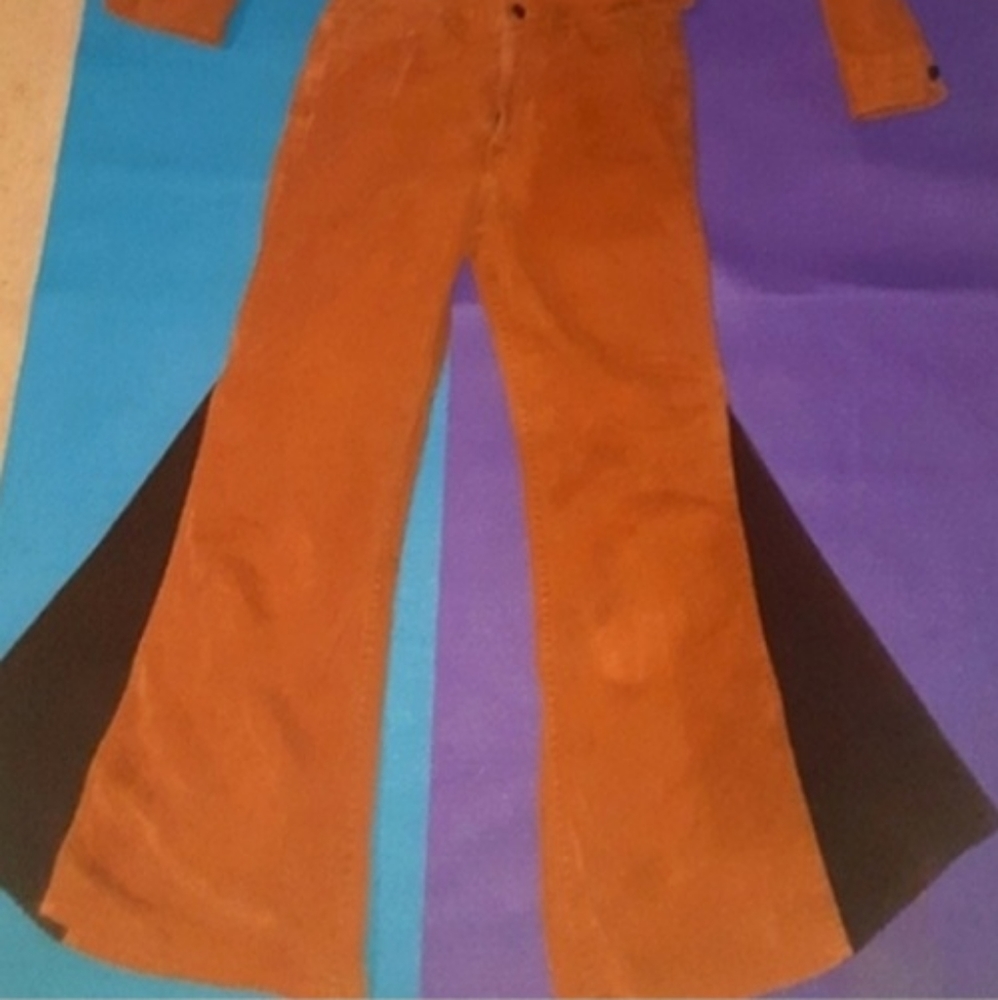 LEVISVintage late 1960's (GREATHIPPY COSTUME)MATCHING BELLBOTTOMS + JACKET